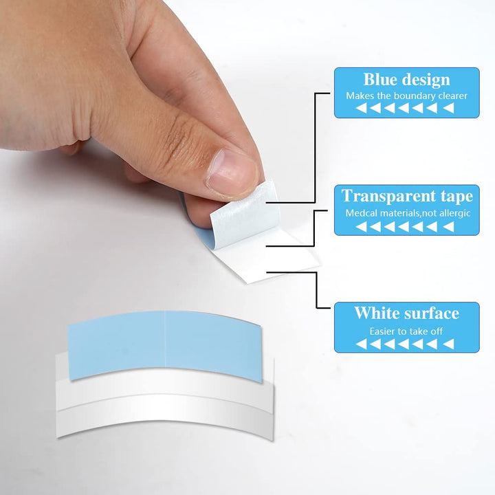 40Pcs Double Sided Wig Tape Waterproof Lace Front Tape for Wigs Adhesive Tape Strong Hold Clear Wig Tape for Lace Wigs Toupee Hairpiece