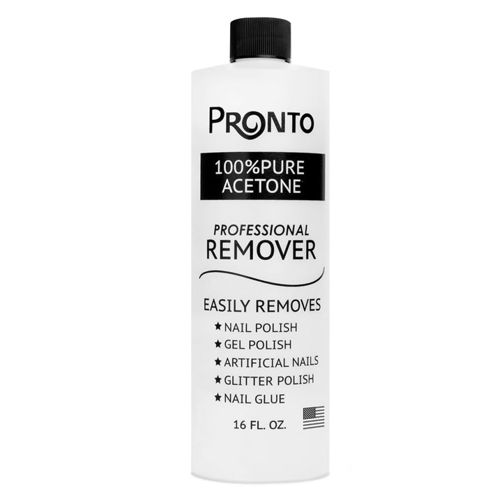 100% Acetone Gel Nail Polish Remover - Gel Polish Remover for Nails | Acetone Nail Polish Remover for Nails for Removal of Glue, Gel, Acrylic & Dip | Gel Polish Remover, 8 Fl Oz