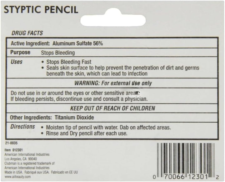 Styptic Pencil Small, 0.25 Oz