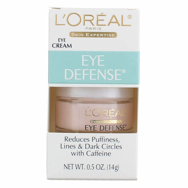 Dermo-Expertise Eye Defense Eye Cream with Caffeine and Hyaluronic Acid 0.5 Oz