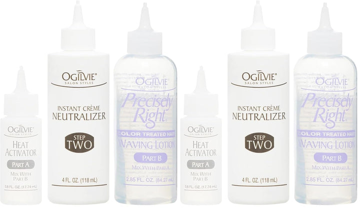 Salon Styles Precisely Right Professional Conditioning Perm Kit - Ideal for Color-Treated, Thin, or Delicate Hair - 1 Application