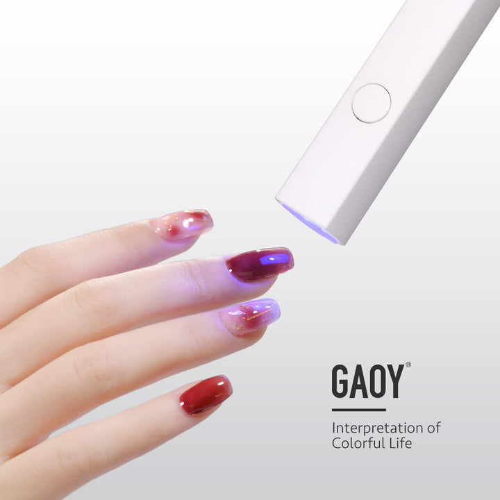 Handheld UV Light for Gel Nails, Mini Nail Lamp, Portable Cordless Rechargeable, Fast Curing