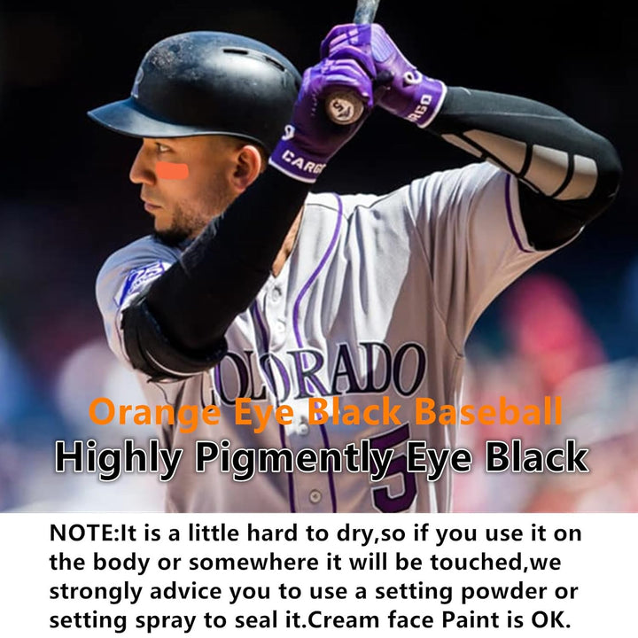 Cream-Blendable Orange Face Paint Stick (1.06 Oz),Full Orange Body Paint for Adults Children Halloween Cosplay SFX Makeup,Waterproof Orange Eye Black Stick