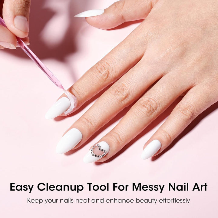 Liquid Latex for Nails, Peel off Cuticle Guard for Nail Polish Skin Barrier Protector Nail Art Liquid Latex Tape for Manicure Home Salon 15Ml Pink Cuticle Protectors Gifts for Women