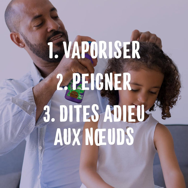 Kids Moist Detangler Spray, Sulfate & Paraben Free, Moisturizing & Tangle-Free Hair Care for Kids, Cruelty-Free, 8 Fl Oz Each, 3 Pack