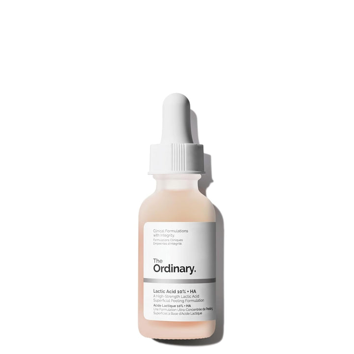 The Ordinary Lactic Acid 10% + Hyaluronic Acid 2%, High-Strength Exfoliating Serum for Smoother, Brighter Skin, 1 Fl Oz
