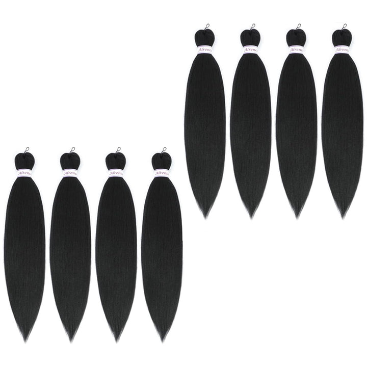 Purple Braiding Hair Pre Stretched Long Braid 30 Inch 2 Packs Professional Braiding Hair Extensions Synthetic Crochet Twist Braids (30 Inch, Purple)