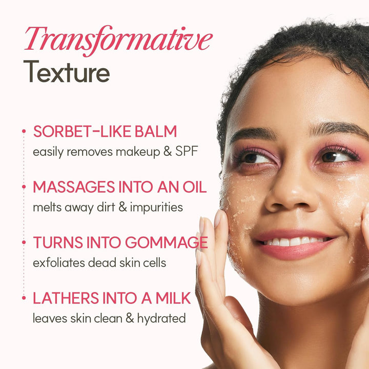 Rice Water Bright Cleansing Balm, Removes Makeup & SPF, 4-In-1 Makeup Remover, for All Skin Types, Korean Rice Extract, Lavender Oil, 100Ml / 3.3 Fl. Oz.