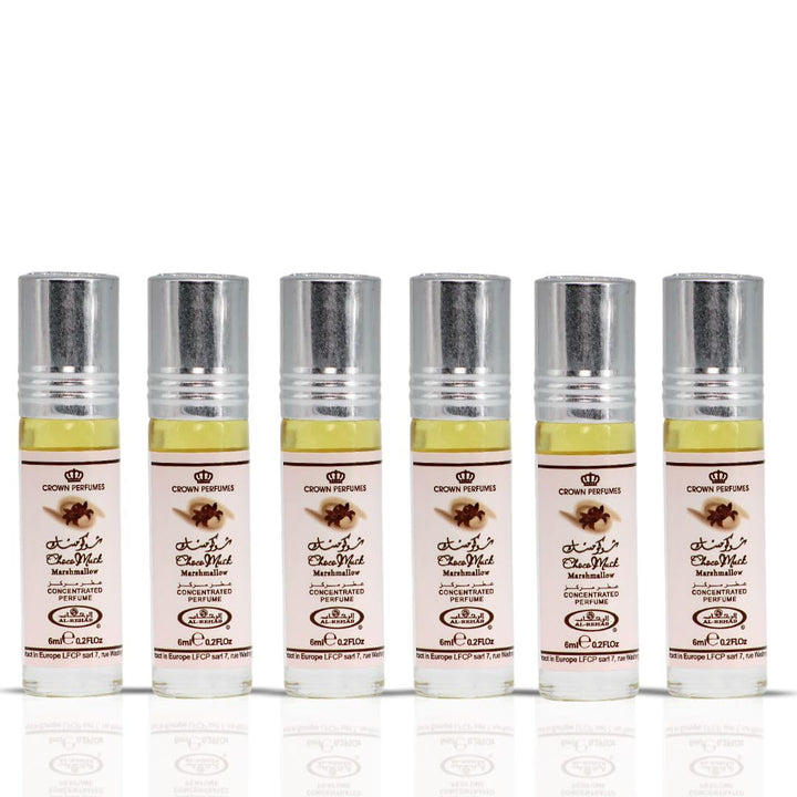 Choco Musk Marshmallow Perfume Oil Roll-On - 6Ml (0.2 Oz) | Gourmand Fragrance with Strawberry, Marshmallow & Cocoa | Sweet, Fluffy & Addictive | Arabian Dessert Scent for Women