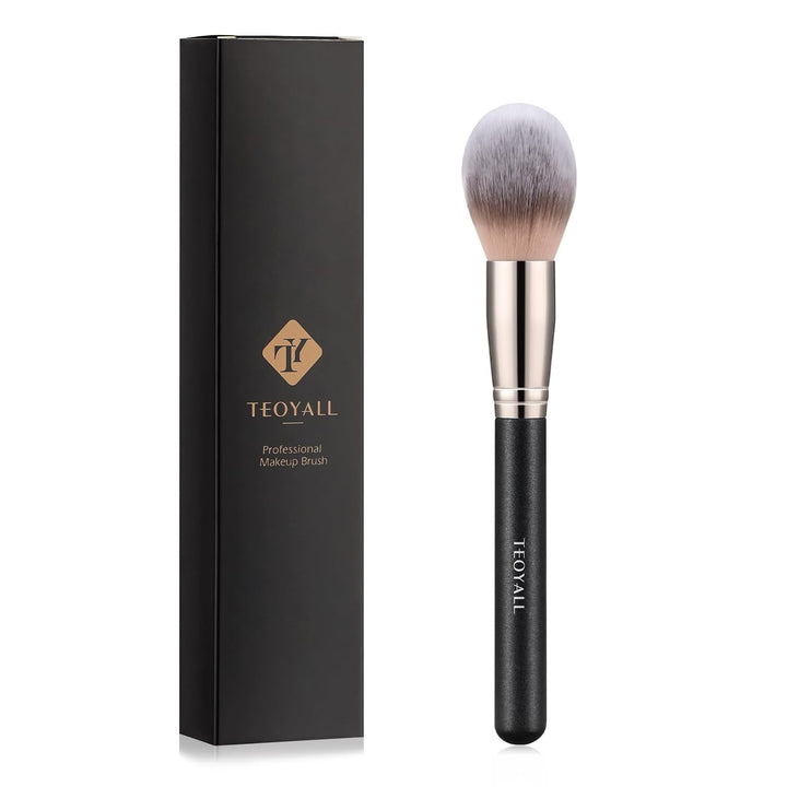 Domed Cheek Brush, Medium Precision Brush Head with Dense Synthetic Bristles for Contour Bronzer Blush with Loose Powder Cream