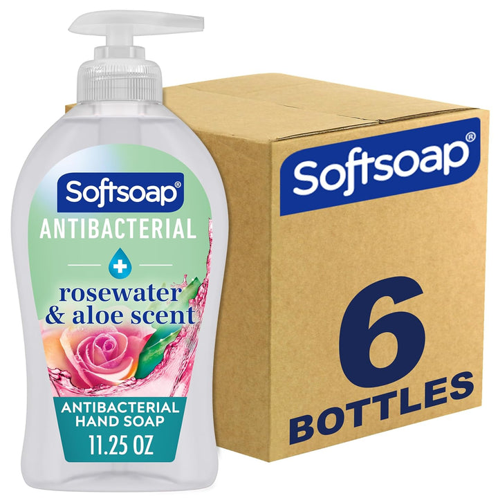 44571 Antibacterial Hand Soap, Crisp Clean, 11 1/4 Oz Pump Bottle, 6/Carton