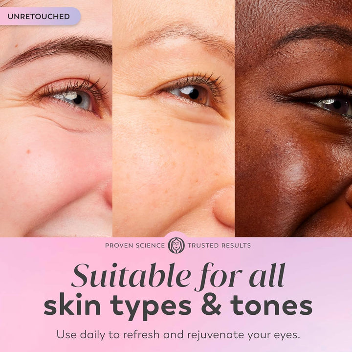 Super Eye Serum - Vitamin C, Caffeine, Niacinamide, Amino Peptide, Aloe Vera - Brightens Dark Circles, Anti-Wrinkle, Anti-Aging, Brightening, Smooths Fine Lines, Firming, Hydrating, 0.45 Oz