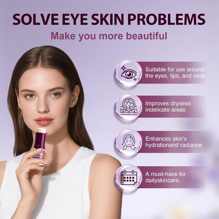 Cemenrete Calcium Multi Balm, Calcium Volume Multi Balm, Korean Collagen Moisturing Stick,Wrinkle Core Stick, Moisturizing Cream, Hydrating, Firming Skin, Suitable for Eyes, Neck, Face