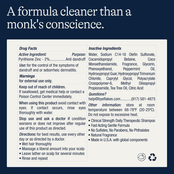 anti Dandruff Shampoo and Conditioner Set | Dry, Flaky, & Itchy Scalp Shampoo | Sulfate & Paraben Free for Healthy Hair | Hydrating Shampoo & Moisturizing Conditioner for Scalp Care | 9 Fl Oz