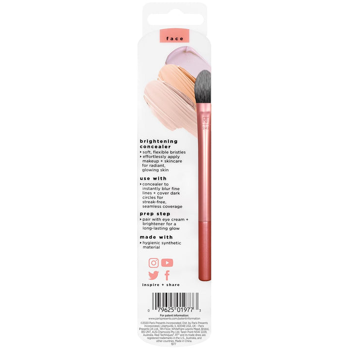 Brightening Concealer Makeup Brush, Viral Kitten Paw Brush Conceals under Eyes, & Imperfections, Cover Dark Circles, for Brightener & Concealer, RT 242 Brush, Cruelty-Free, 1 Count