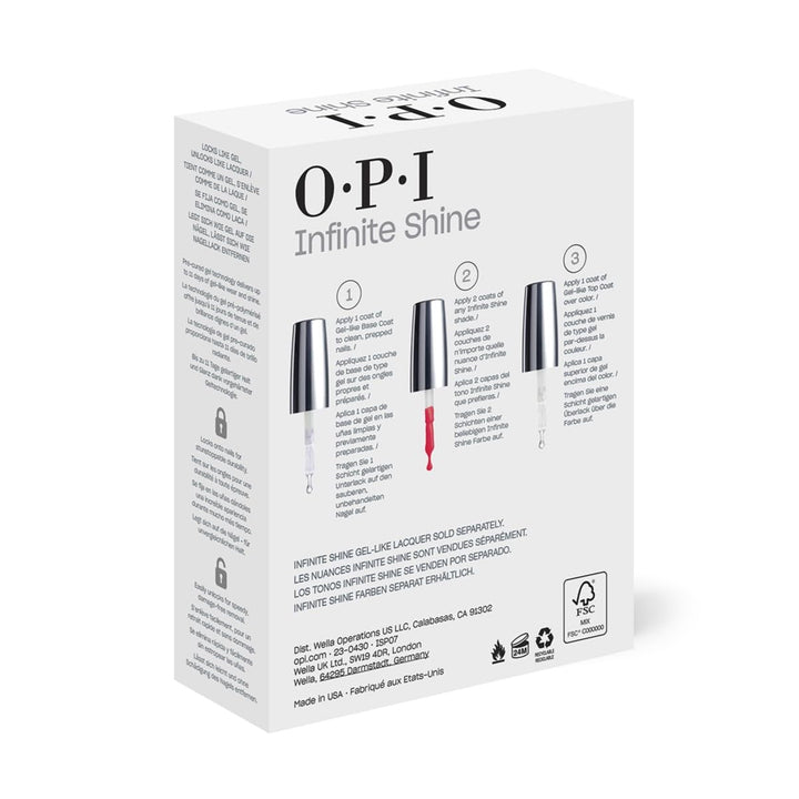 Infinite Shine Long Wear Nail Polish | Clear Gel like Nail Polish Base Coat & Top Coat | Vegan, Long Lasting, Protects Nails