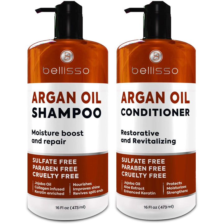 Biotin Shampoo and Conditioner Set - Sulfate and Paraben Free Treatment for Men and Women - Hair Thickening Volumizing Products to Help Boost Thinning Hair with Added Keratin