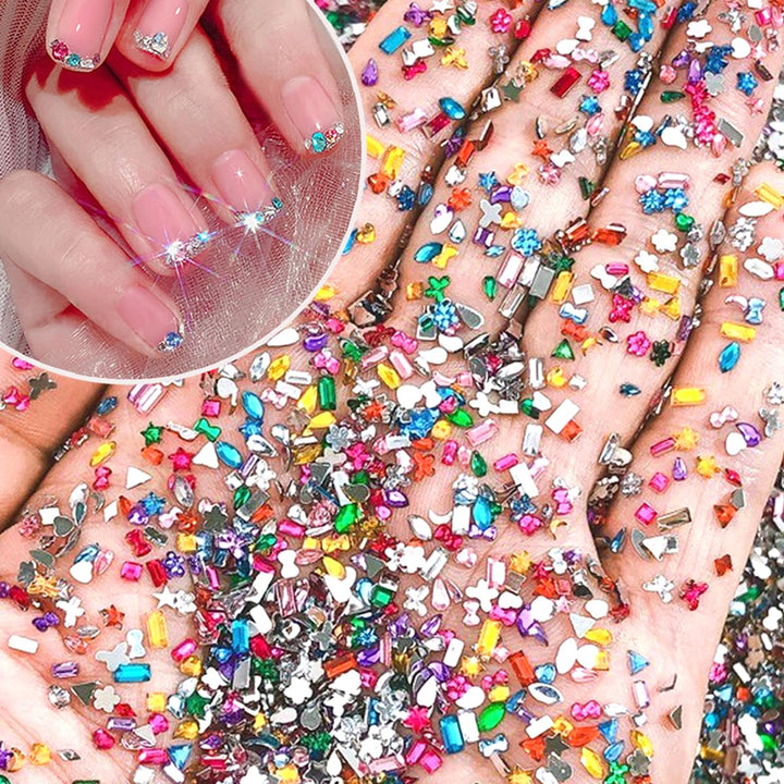 6 Grids Punk Bullet Rivet Nail Charm,3D Alloy Flat Bottomed Pointed Cone Mixed Black Silver Nail Art Rhinestones Studs DIY Crafts Nail Art Charm Spike Nails for Women DIY Nail Decoration Accessories