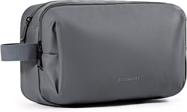 Toiletry Bag for Men, Travel Toiletry Organizer Dopp Kit Water-Resistant Shaving Bag for Toiletries Accessories, Door Room Essentials, Black-Medium