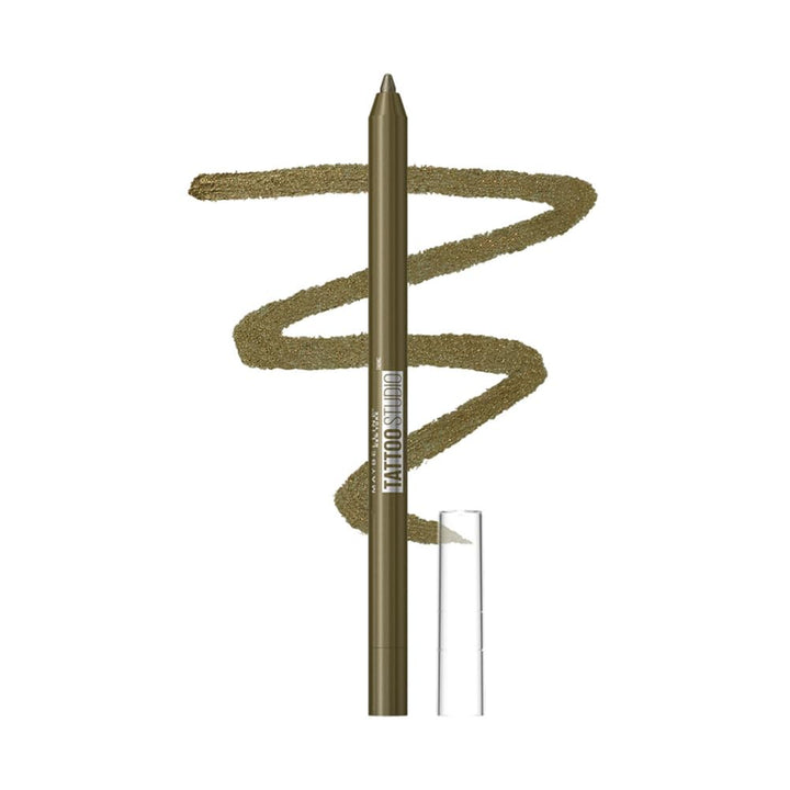 Tattoostudio Long-Lasting Sharpenable Eyeliner Pencil, Glide on Smooth Gel Pigments with 36 Hour Wear, Waterproof, Deep Onyx, 1 Count