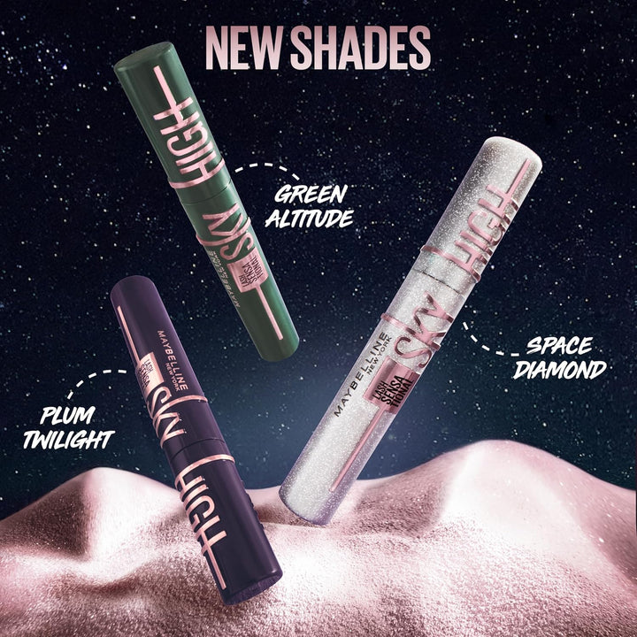 Lash Sensational Sky High Washable Mascara Makeup, Volumizing, Lengthening, Defining, Curling, Multiplying, Buildable Formula, Blackest Black, 1 Count