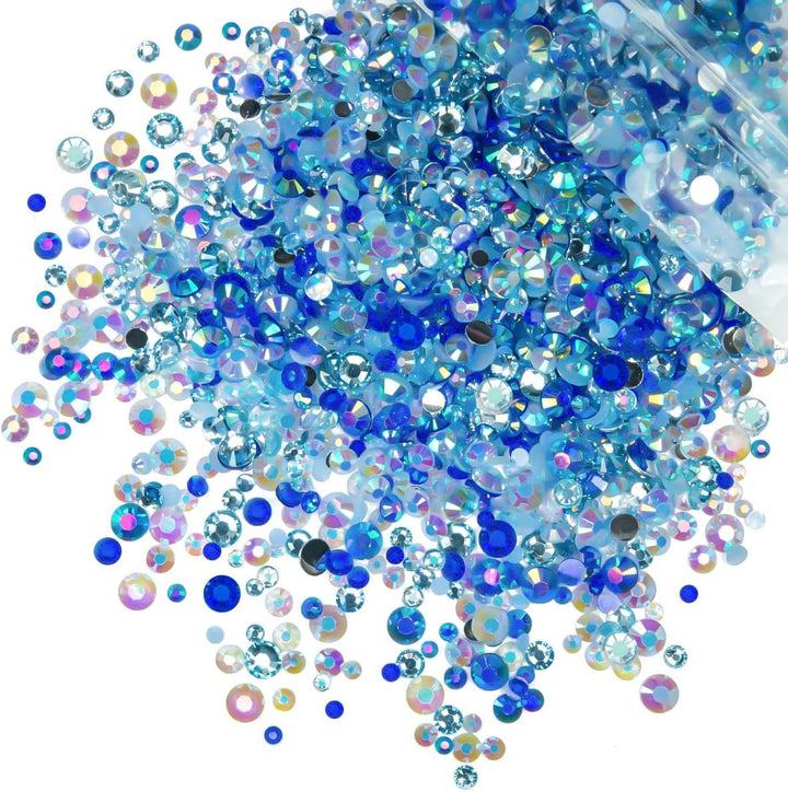 51G White Half Pearls for Crafting 4Mm 5Mm 6Mm 8Mm 10Mm Mix Sizes Pure White Flatback round Beads Charms for Nails Face Eyes Makeup Tumblers Bottles DIY Crafts Bedazzling Clothes Shoes Phones