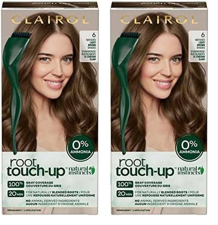 Root Touch-Up by Natural Instincts Permanent Hair Dye, 2 Black Hair Color, Pack of 1