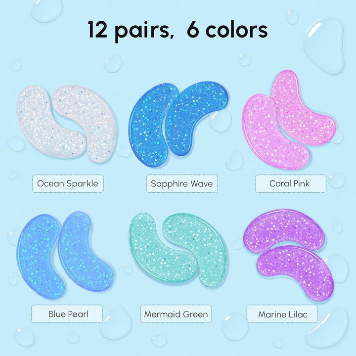 Eye Gels - Pads under Eye Patches for Puffy Eyes and Dark Circles with Collagen & Hyaluronic Acid - anti Wrinkles under Eye Masks Skincare Treatment for Puffiness & Bags - Parches Para Ojeras