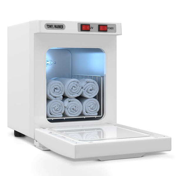 Hot Towel Warmer, Spa Towel Cabinet 5L Professional Mini Towel Heater, Towel Warmer for Facials SPA Barbershop Esthetician (White)