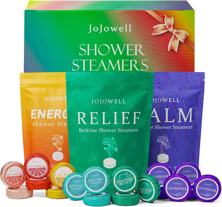 Shower Steamers Aromatherapy - 18 Pack Birthday Gifts for Women, Self Care, Christmas Gifts Stocking Stuffers for Adults, Women, Men, Mom, Teens, White Elephant, Relaxation Home SPA