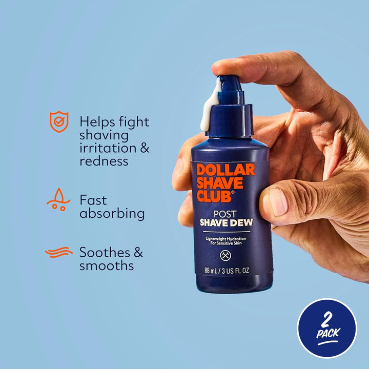 | Post Shave Dew 3.4 Ounce (2 Pack) | Moisturizing Shaving Gel for Sensitive Skin