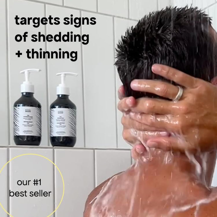 HG Anti-Thinning Shampoo Conditioner Set [16.90 Fl Oz Each], Clinically Tested to Promote Fuller + Thicker-Looking Hair for Women & Men, Procapil, Redensyl & Rosemary Formula, Sulfate-Free