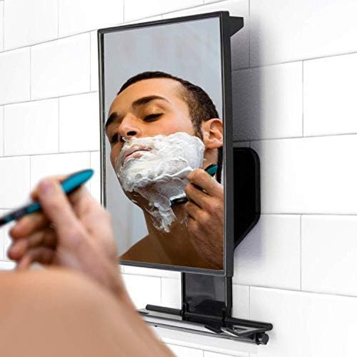 Fogless Shower Mirror - Anti-Fog Mirror - Adjustable Shaving Mirror with a Squeegee - Rust-Proof, Impact-Resistance Bathroom Shower Mirror - Tall