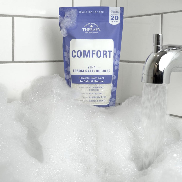 Comfort Foaming Bath Soak, Blueberry Citrus Scent, 36 Oz, Pack of 2