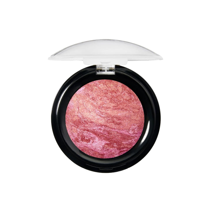 Baked Blush-N-Brighten Marbleized Blush for Cheeks - Pink Buttercream - Natural Finish - Buildable Color