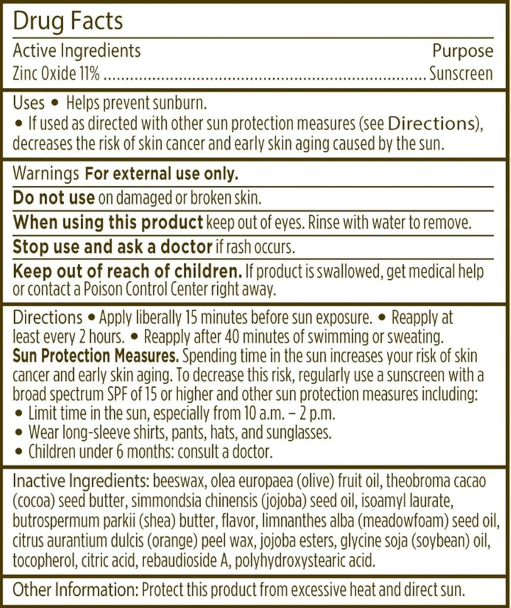 All Weather SPF 15 Lip Balm, Water-Resistant Lip Moisturizer, Tint-Free, Natural Conditioning Treatment, 2 Tubes, 0.15 Oz.