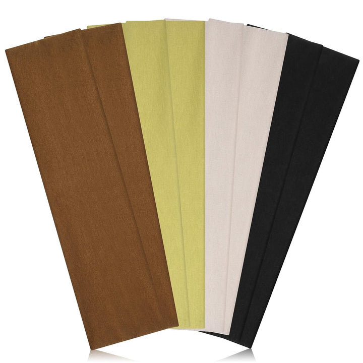 8 Pack Headbands for Women Non Slip - Stylish Sports Hair Bands for Women'S Hair - Soft Cotton Cloth Stretchy Headbands for Women for Yoga, Outdoor Exercise Running