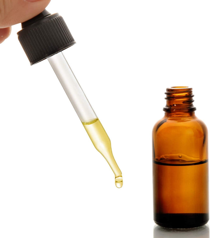 12 Pcs, 1 Oz Amber Dropper Bottles W/ 3 Stainless Steel Funnels & 1 Long Glass Dropper - 30Ml Glass Bottles with Eye Droppers, Leakproof Essential Oils Bottle for Health, Personal Care & Beauty