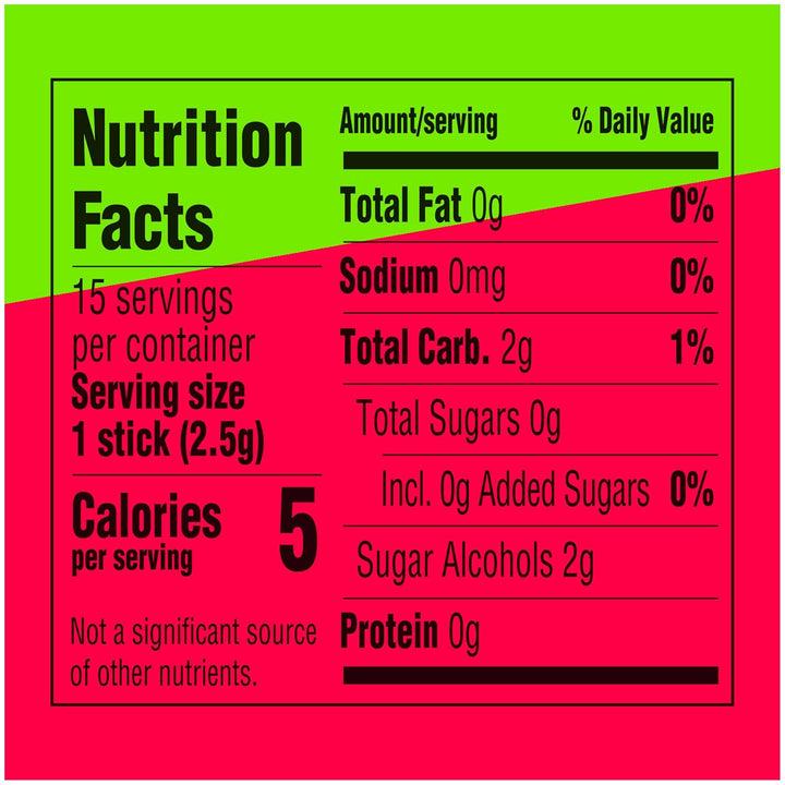 Gum Sweet Watermelon Sugarfree, Bulk, Individually Wrapped, Long-Lasting Juicy Watermelon Flavor, Perfect for Fresh Breath at School, Work, and Travel 15 Count, Pack of 10