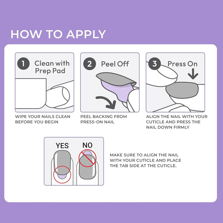 KISS  No Glue Mani Press on Nails, French, 'Model', Light Neutral + White Tip French, Short Size, Squoval Shape, Includes 30 Nails, Prep Pad, Instructions Sheet, 1 Manicure Stick, 1 Mini File