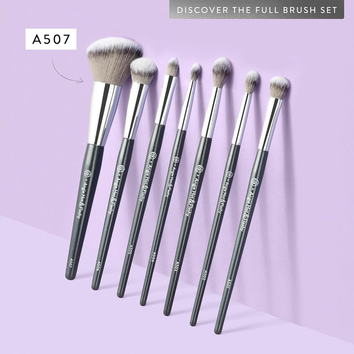 - ANGIE HOT & FLASHY A507 ANGLED BLUSH BRUSH – for Blush, Bronzer & Contour, Fluffy Angled Brush for Seamless, Streak-Free Finish