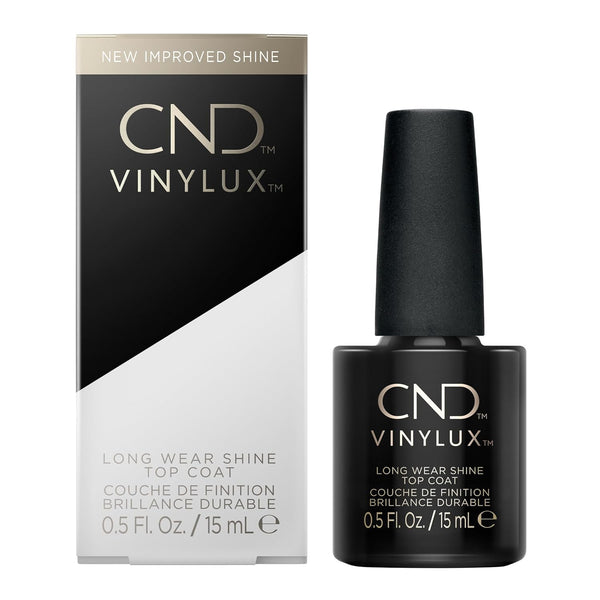 CND Vinylux Long Wear Shine Top Coat, Quick Drying Formula, Easy to Remove, 0.5 Fl Oz