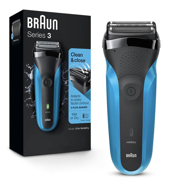 Electric Razor for Men, Series 3 310S Electric Foil Shaver, Rechargeable, Wet & Dry