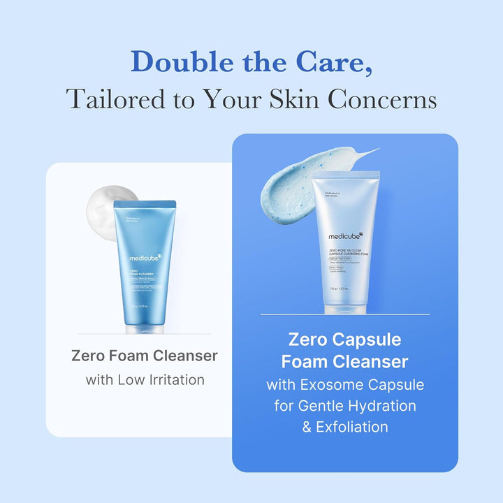 Zero Pore Clear Blue Capsule Facial Deep Cleanser for Skin Texture, Blackhead & Pore Care | AHA, BHA & PHA for Double Cleansing, Daily Gentle Face Wash, Korean Skincare | 120G / 4.23 Oz