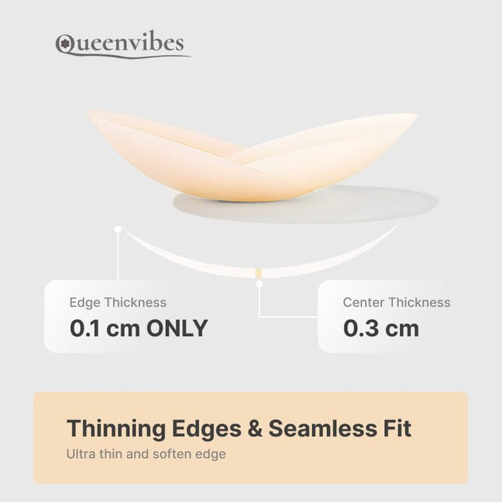 Reusable Silicon Nipple Cover, Cakes Ultrathin Adhesive Breast Body Covers, Pasty, No Show Bra Pad for Women