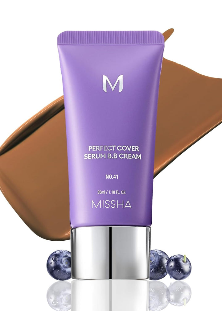 M PERFECT COVER SERUM BB CREAM No.23 Natural Beige-Light/Medium with Cool/Neutral Undertone, BB Cream by Cardi B Pick, Skin Tint, Tinted Moisturizer, Skin Care Foundation Makeup, 1.18 Fl Oz