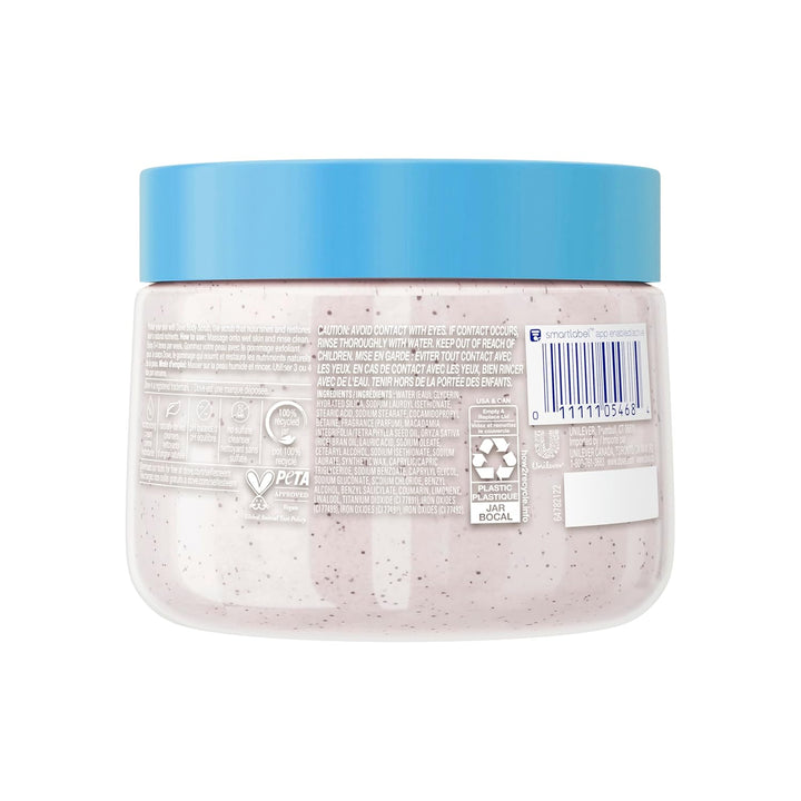 Scrub Macadamia Rice Milk Body Scrub Exfoliates and Deeply Nourishes for Smooth, Radiant Skin 15 Oz