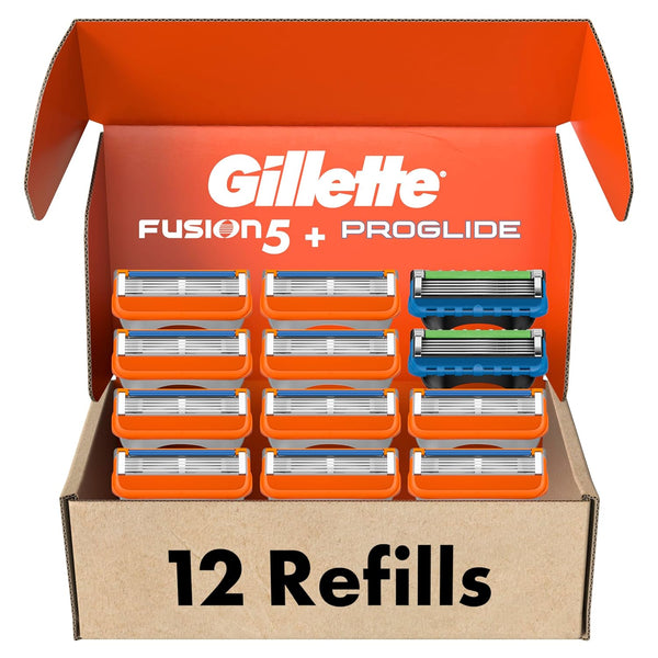 Fusion5 Men'S Razor Blade Refills, 10 Count + Fusion5 Proglide Razor Blade Refills - 2 Count | One Pack of 12 Refills