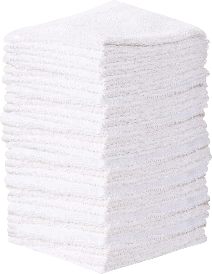 Towel and Linen Mart 100% Cotton - 24 Pack Wash Cloth Set - Flannel Face Cloths, Highly Absorbent and Soft Feel Fingertip Towels (Multi, Pack of 24)
