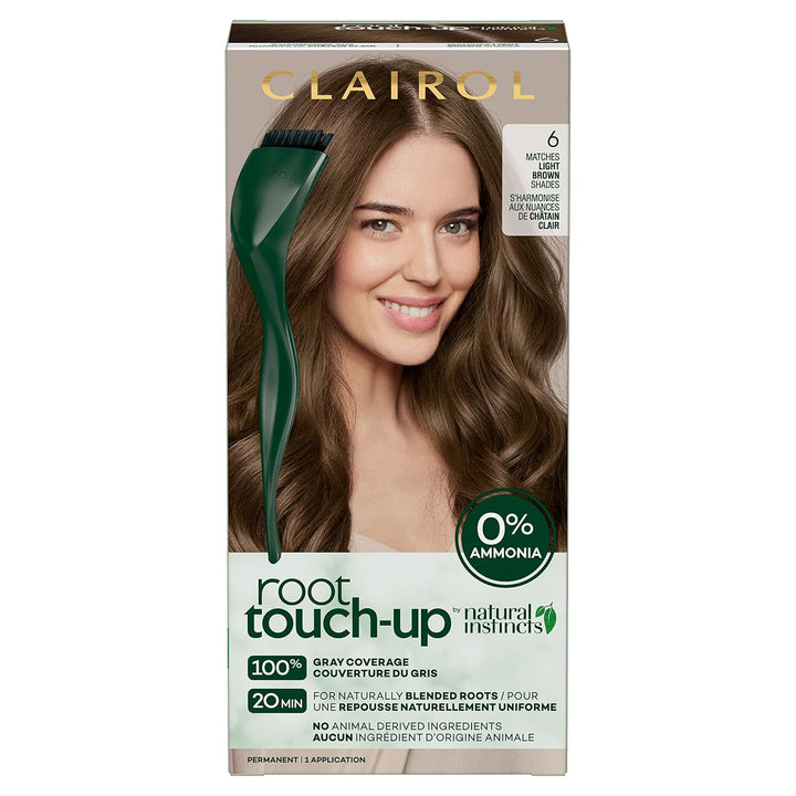 Root Touch-Up by Natural Instincts Permanent Hair Dye, 2 Black Hair Color, Pack of 1